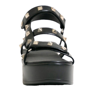 Saint & Summer - Luna Platform Studded Velcro Sandals