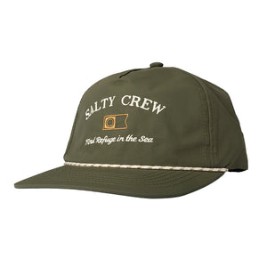 Salty Crew - Nautical 5 Panel Cap Mens Olive