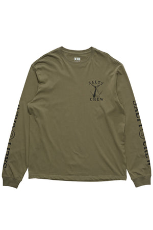 Salty Crew - Vintage Tail Long Sleeve Tee Mens Dusty Olive