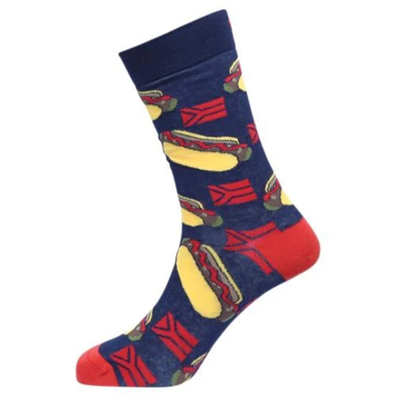 Sexy Socks - Boerie Roll Printed Cotton Crew Socks Unisex