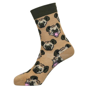 Sexy Socks - Hyena Printed Bamboo Crew Socks Unisex