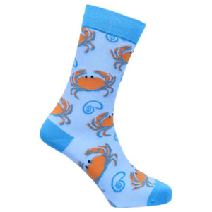 Sexy Socks - Mr. Crabs Printed Cotton Crew Socks Unisex