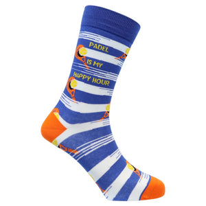 Sexy Socks - Padel Hour Printed Cotton Crew Socks Unisex