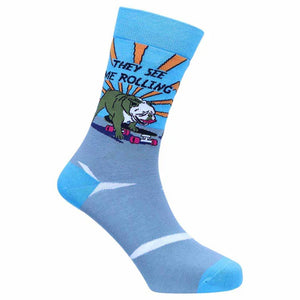 Sexy Socks - Rolling Printed Cotton Crew Socks Unisex