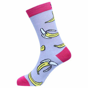 Sexy Socks - Bananas Printed Cotton Crew Socks Unisex