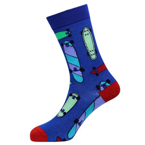 Sexy Socks -Board Life Printed Bamboo Crew Socks Unisex