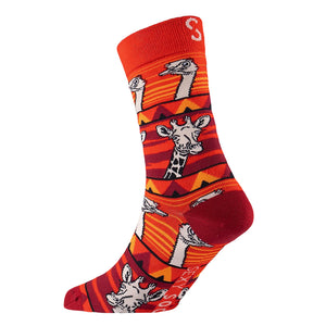 Sexy Socks - Funky Africa Printed Cotton Crew Socks Unisex