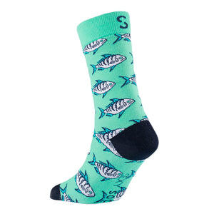 Sexy Socks - Galjoen Printed Cotton Crew Socks Unisex