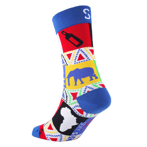 Sexy Socks - Heritage Day Printed Cotton Crew Socks Unisex