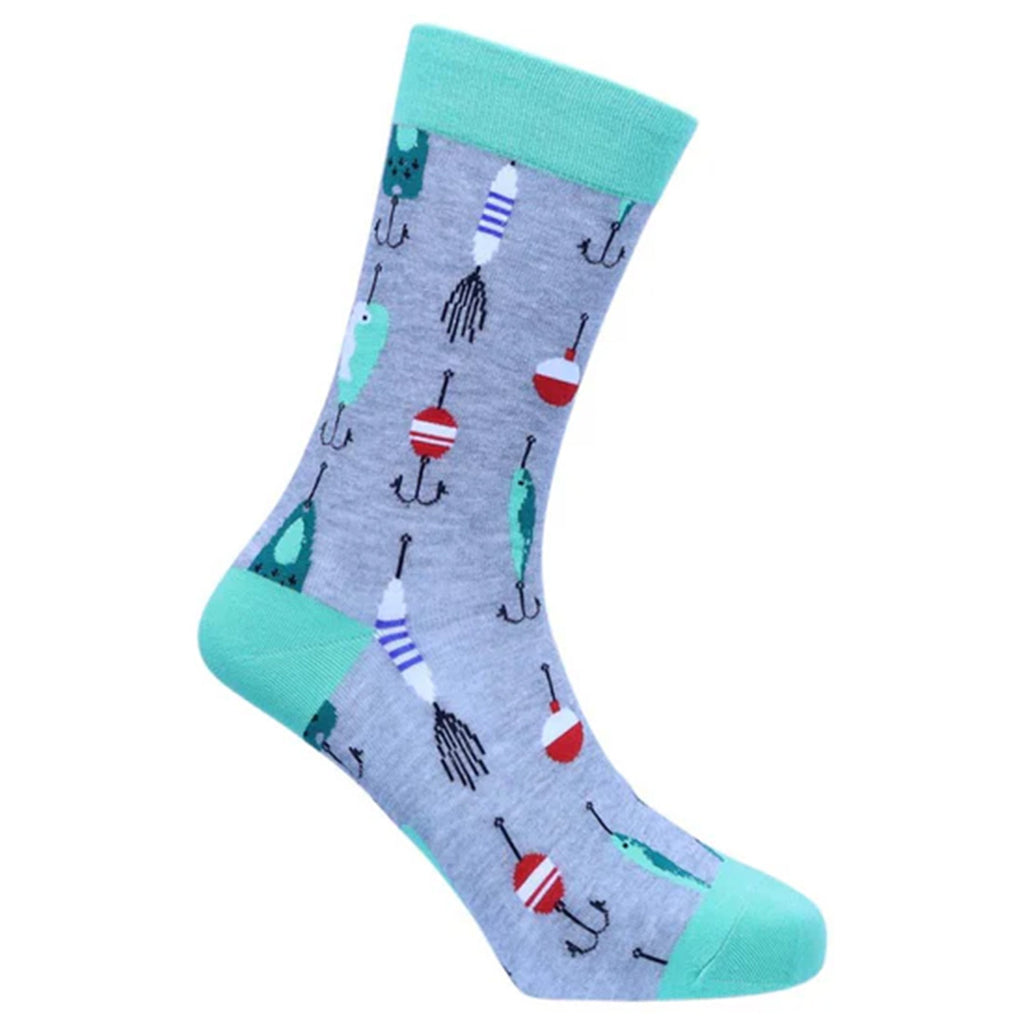 Sexy Socks - Hooked Printed Cotton Crew Socks Unisex