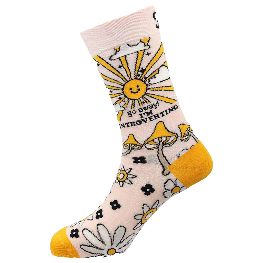 Sexy Socks - Introverting Printed Bamboo Crew Socks Unisex