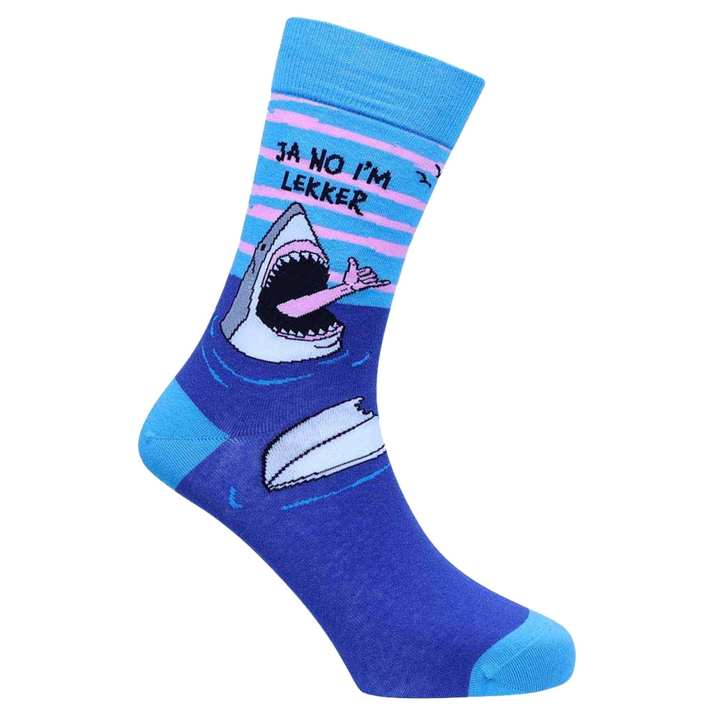 Sexy Socks - Lekker bite Printed Cotton Crew Socks Unisex