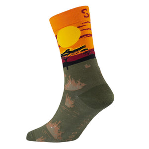 Sexy Socks - Lookout Printed Cotton Crew Socks Unisex