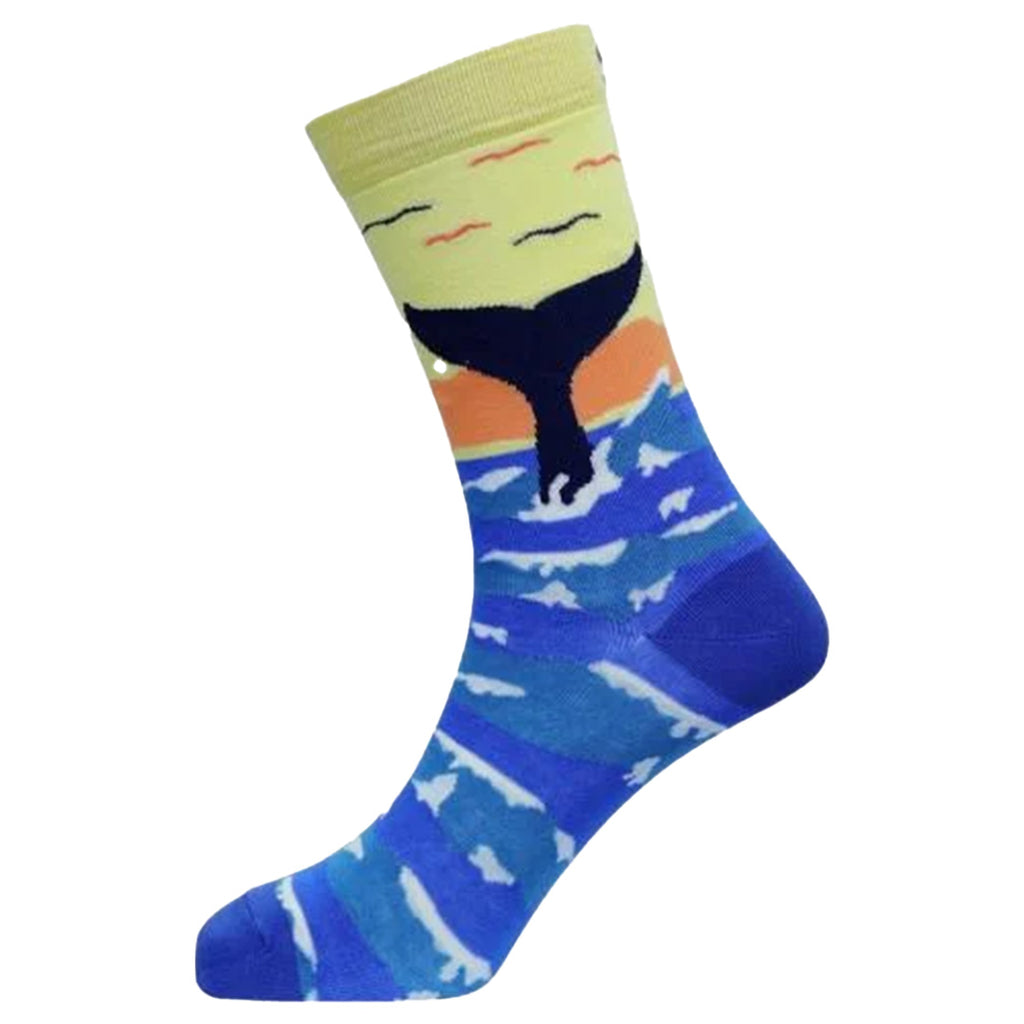 Sexy Socks - Makin' Waves Bamboo Active Crew Socks Unisex