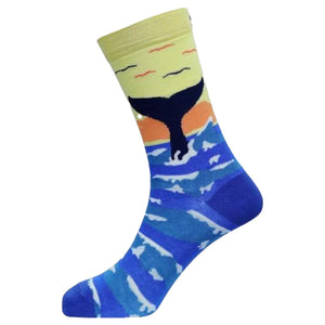 Sexy Socks - Makin' Waves Bamboo Active Crew Socks Unisex