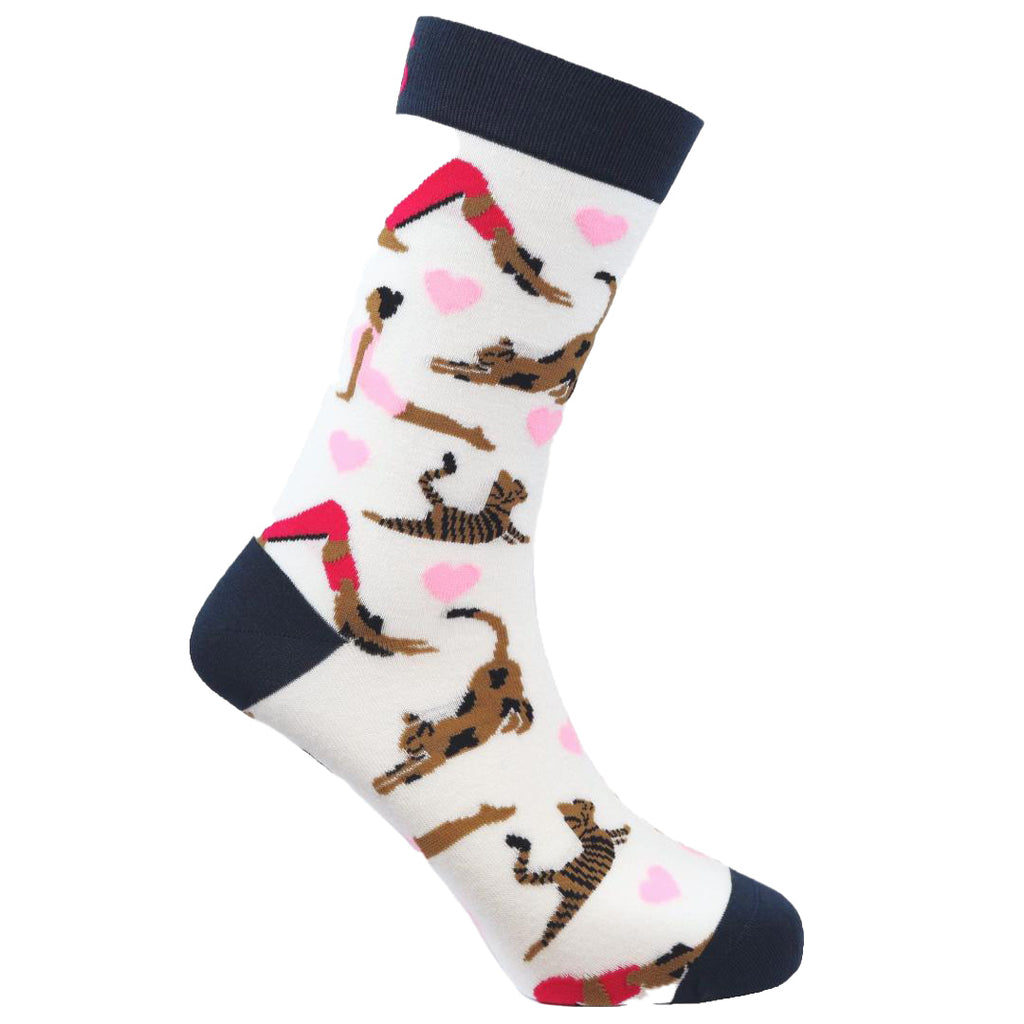 Sexy Socks - Morning Stretch Printed Crew Socks Unisex