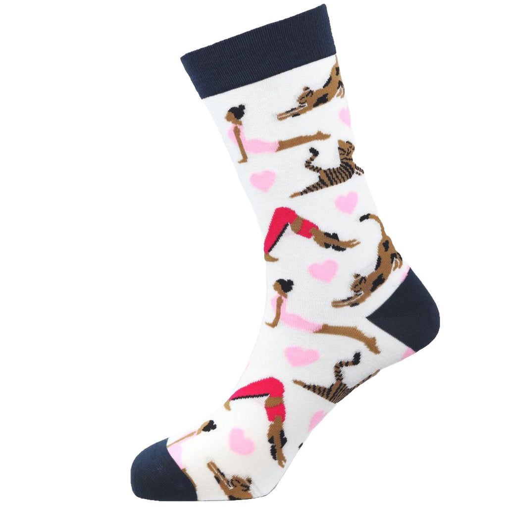 Sexy Socks - Morning Stretch Printed Crew Socks Unisex