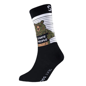 Sexy Socks - Mr Grumps Printed Cotton Crew Socks Unisex