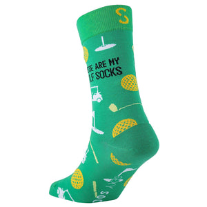 Sexy Socks - My Golf Printed Cotton Crew Socks Unisex
