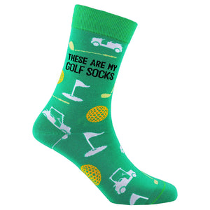 Sexy Socks - My Golf Printed Cotton Crew Socks Unisex