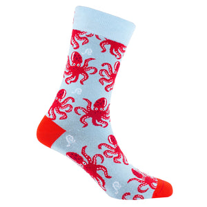 Sexy Socks - Octopus Printed Cotton Crew Socks Unisex