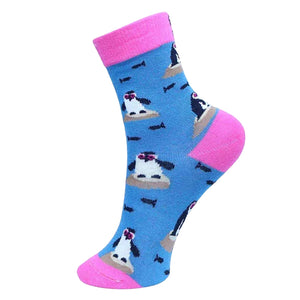 Sexy Socks - Pengu Printed Cotton Crew Socks Unisex