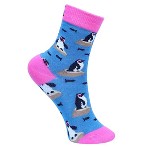 Sexy Socks - Pengu Printed Cotton Crew Socks Unisex