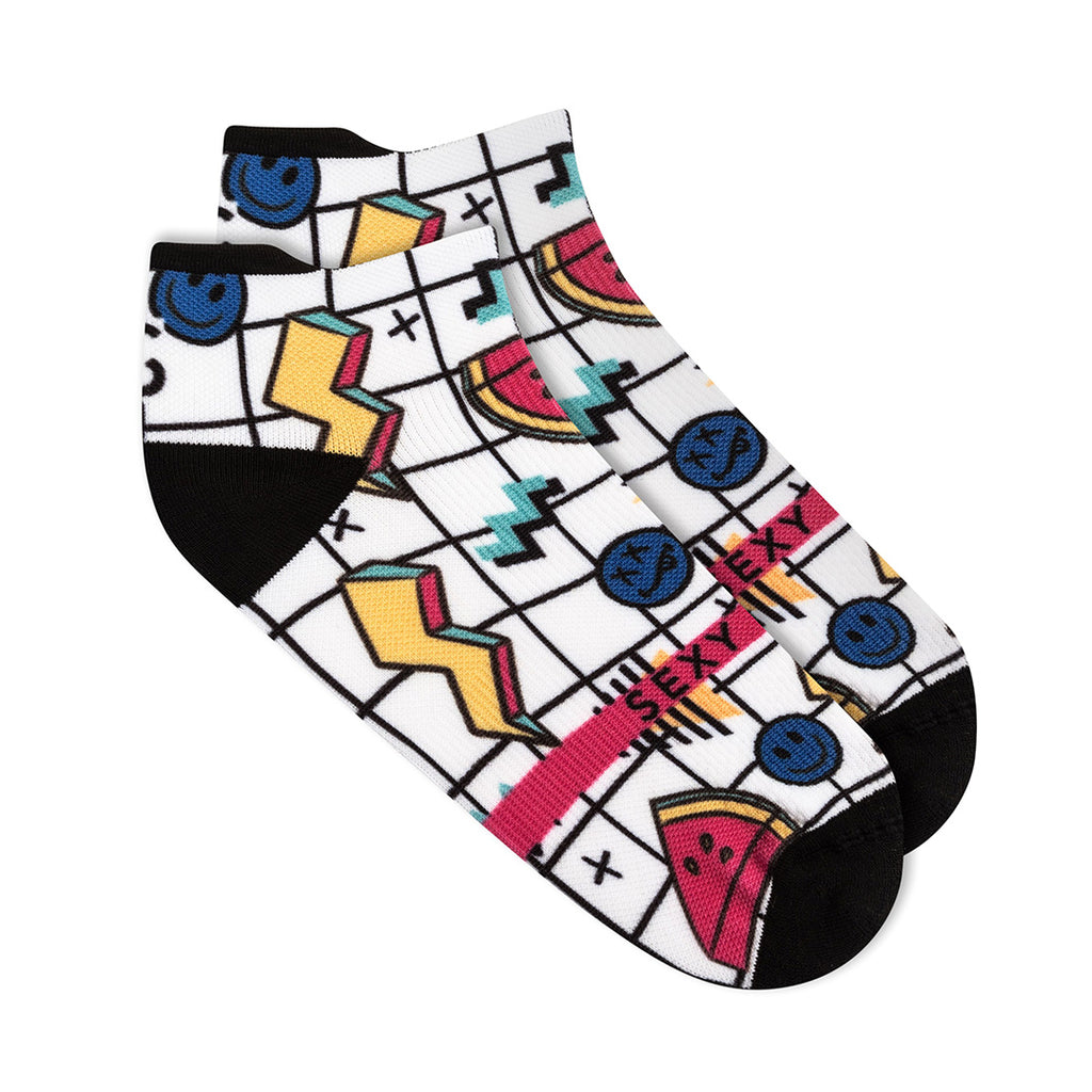 Sexy Socks - Retro Melon Printed Anklet Socks