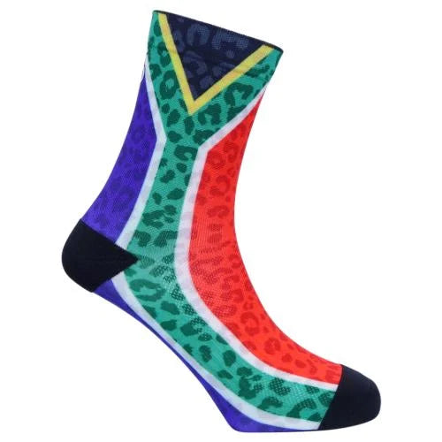 Sexy Socks - Sa Leopard Printed Crew Mens Socks Unisex