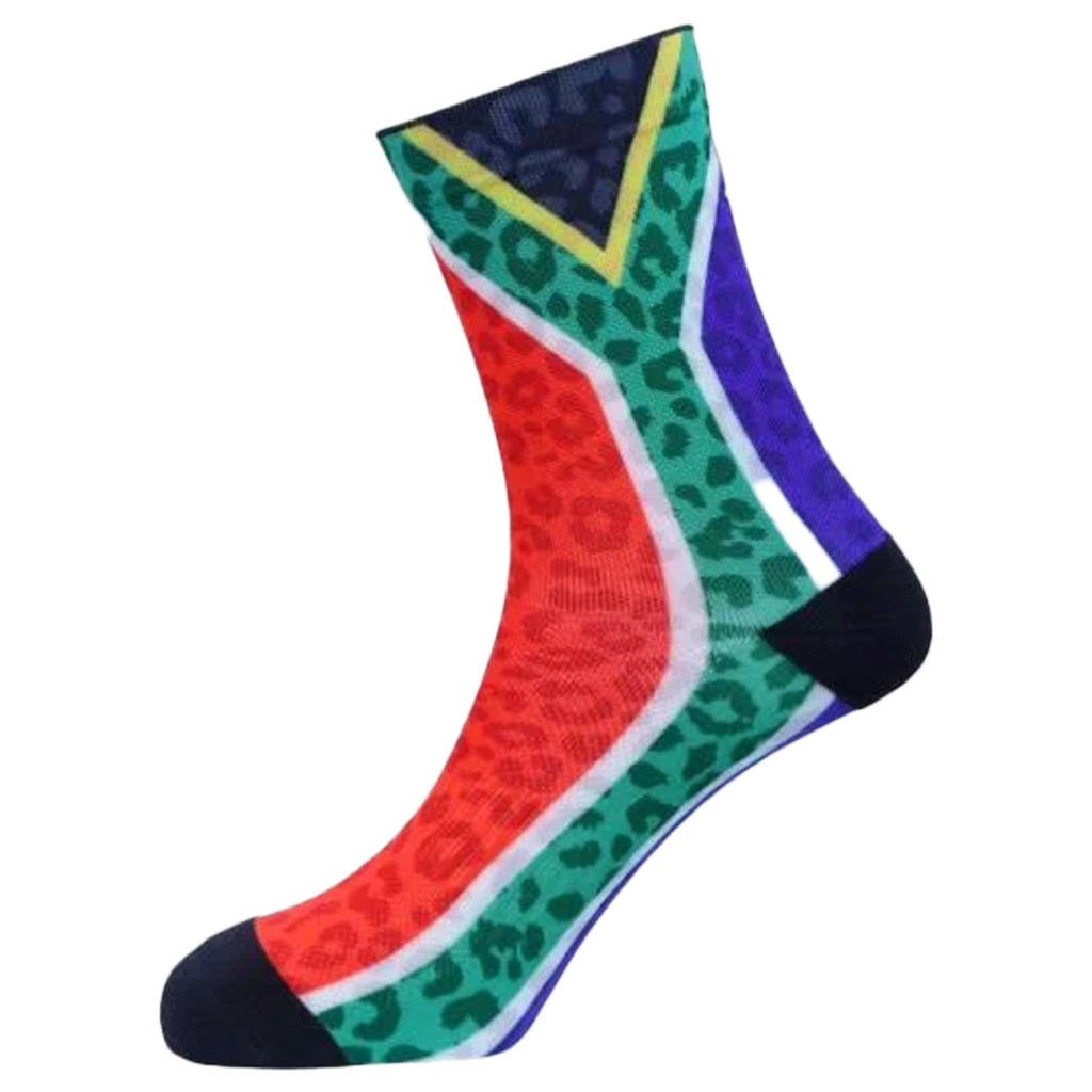 Sexy Socks - Sa Leopard Printed Crew Mens Socks Unisex