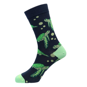 Sexy Socks - Sea Turtle Printed Crew Socks Unisex
