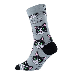 Sexy Socks - Sourpuss Printed Cotton Crew Socks Unisex