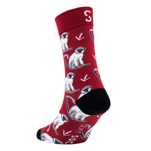 Sexy Socks - Tree Swinger Printed Cotton Crew Socks Unisex