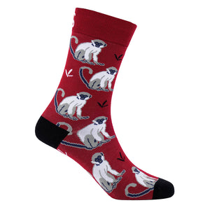 Sexy Socks - Tree Swinger Printed Cotton Crew Socks Unisex