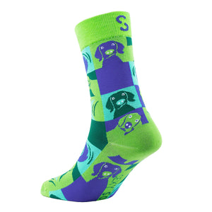 Sexy Socks - Wags Printed Cotton Crew Socks Unisex