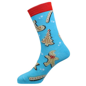 Sexy Socks - Xmas Cookies Printed Bamboo Crew Socks Unisex