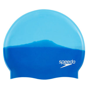 Speedo - Multi Colour Silicone Swim Cap Neon Blue/ Japan Blue