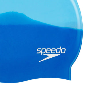 Speedo - Multi Colour Silicone Swim Cap Neon Blue/ Japan Blue