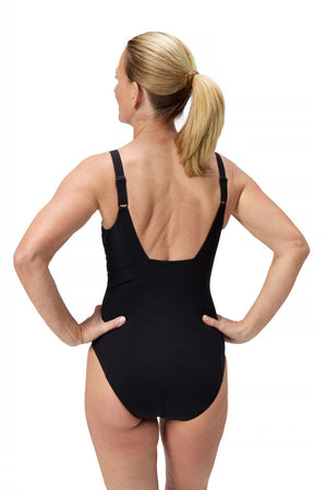 Speedo - Shaping Contour Eclipse One Piece Womens Black/Neon Violet