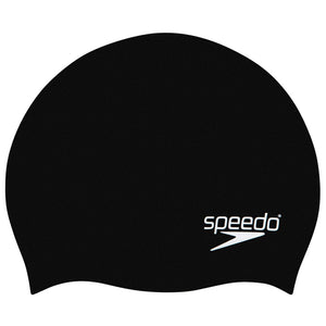 Speedo - Silicone Moulded Plain Cap Junior Black