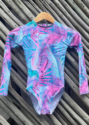Surf Sense - Candy Floss Long Sleeve Youth Swimsuit
