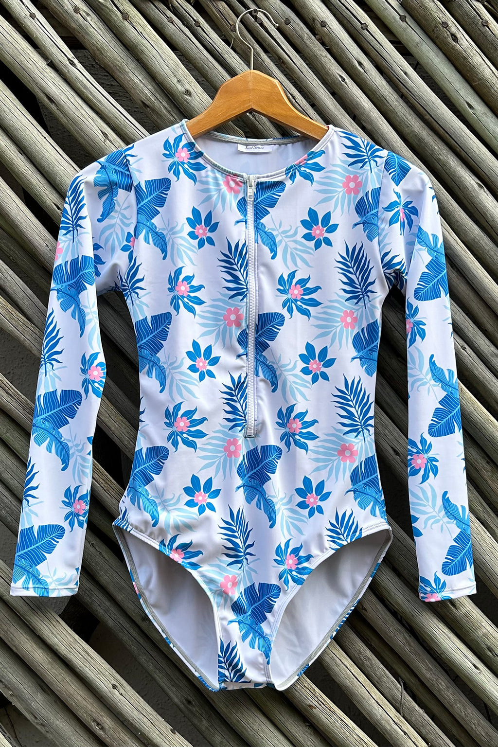 Surf Sense - Ocean Garden FZ Long Sleeve One Piece Swimsuit Girls