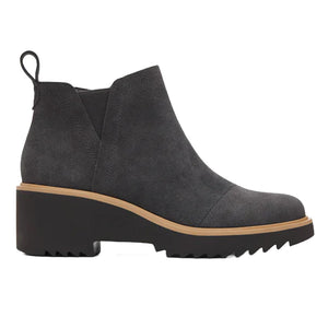 Toms - Maude Nubuck Wedge Boot Womens Iron