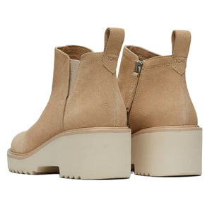 Toms - Maude Nubuck Wedge Boot Womens Oatmeal