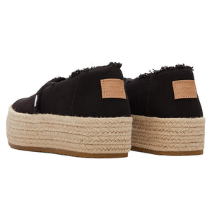 Toms - Valencia Platform Espadrille Womens Black