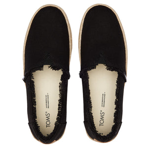 Toms - Valencia Platform Espadrille Womens Black