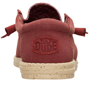 Hey Dude - Wally Stretch Canvas Burnt Red