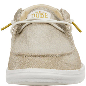 Hey Dude - Wendy Metallic Sparkle Gold Women Shoe