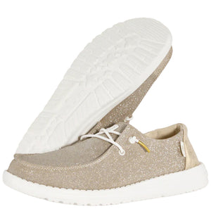 Hey Dude - Wendy Metallic Sparkle Gold Women Shoe