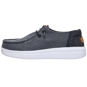 Hey Dude - Wendy Rise Chambray Grid Black Women Shoe